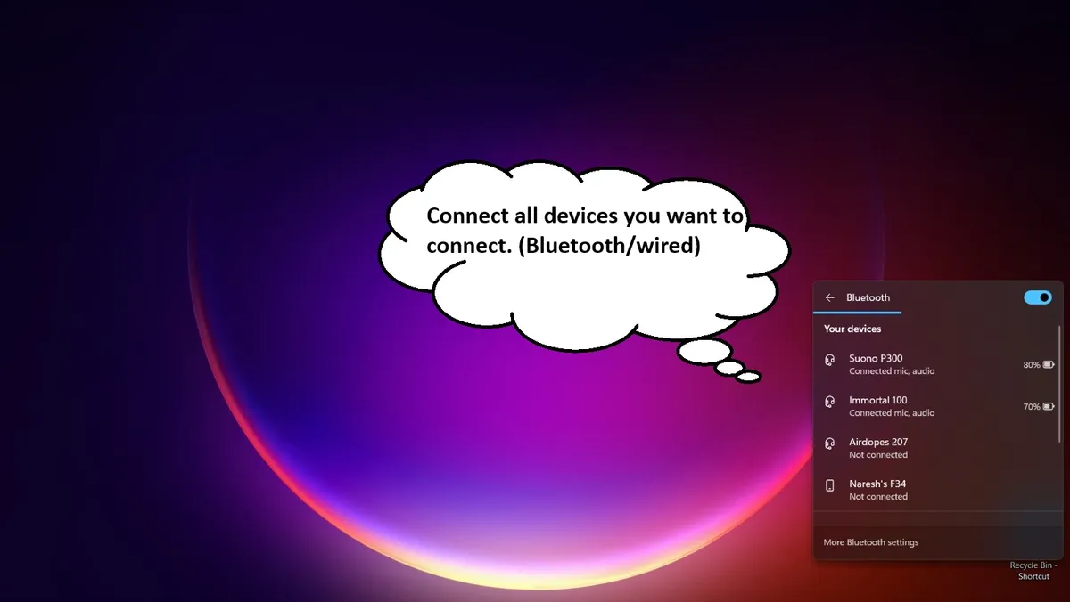 Connect devices
